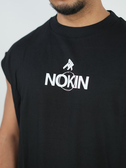 NO SLEEVE SIMPLE LOGO BIG T-SHIRTS